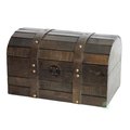 Vintiquewise Old Style Barn Wood Trunk QI003031